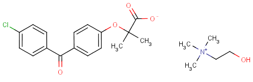 非諾貝特膽鹼分子結構式