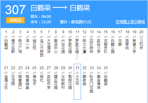 重慶公交307路