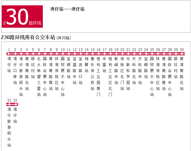 珠海公交Z30路