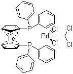 1,1\x27-雙（二苯基膦）二茂鐵二氯化鈀二氯甲烷絡合物