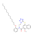 4-[（1-乙基-1H-四唑-5-基）硫代]-1-羥基-N-[2-（十四烷基氧）苯基]-2-萘甲醯胺