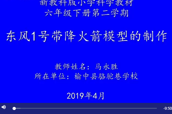 東風1號帶降火箭模型的製作