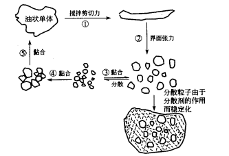 單體液滴的形成過程