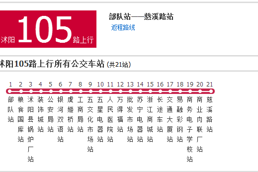 宿遷公交沭陽105路