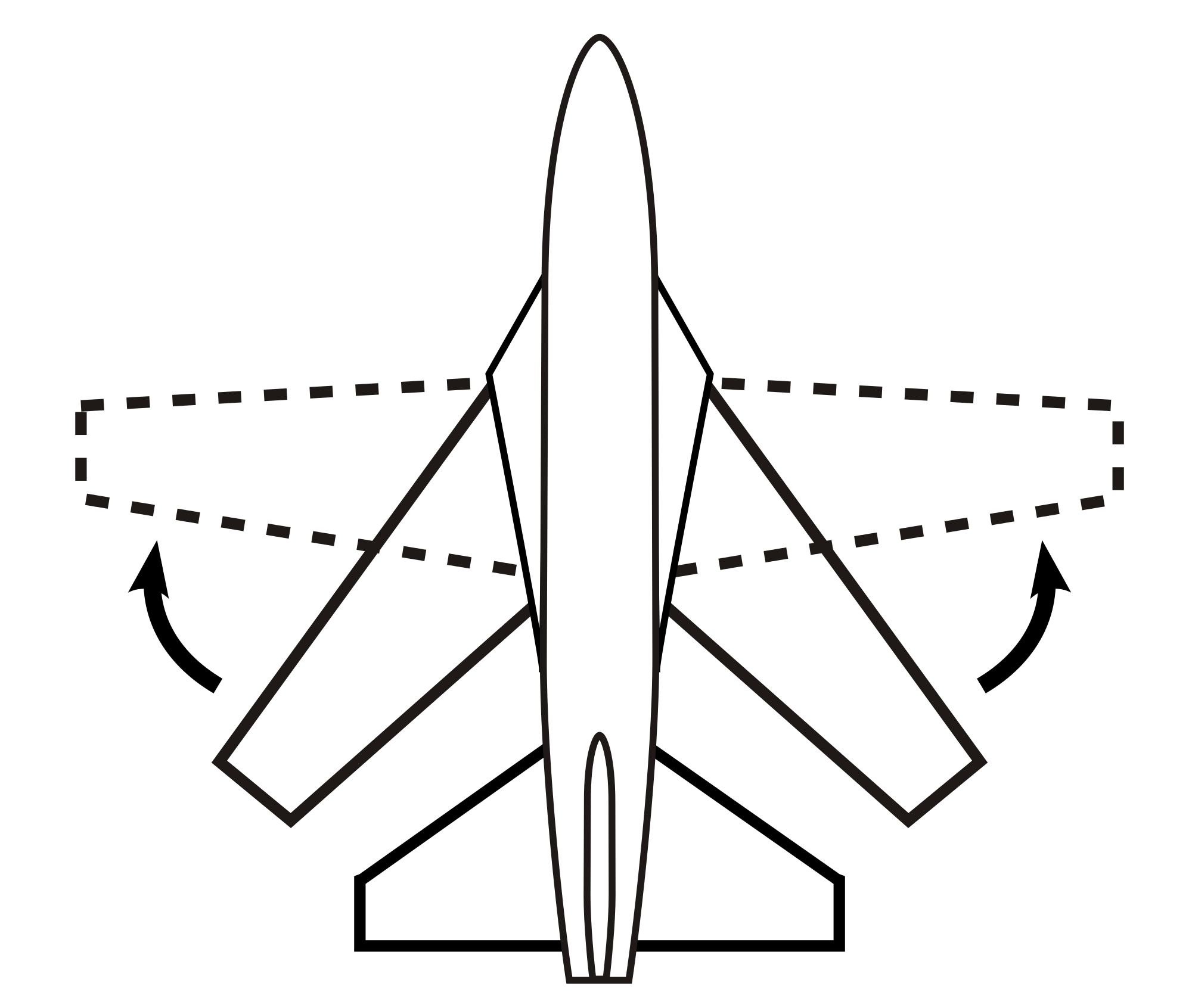 變後掠翼飛機示意圖