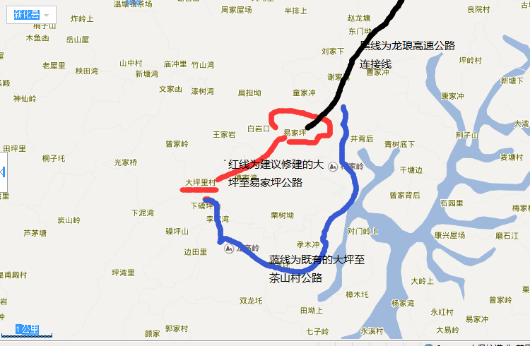 鹽易公路示意草圖