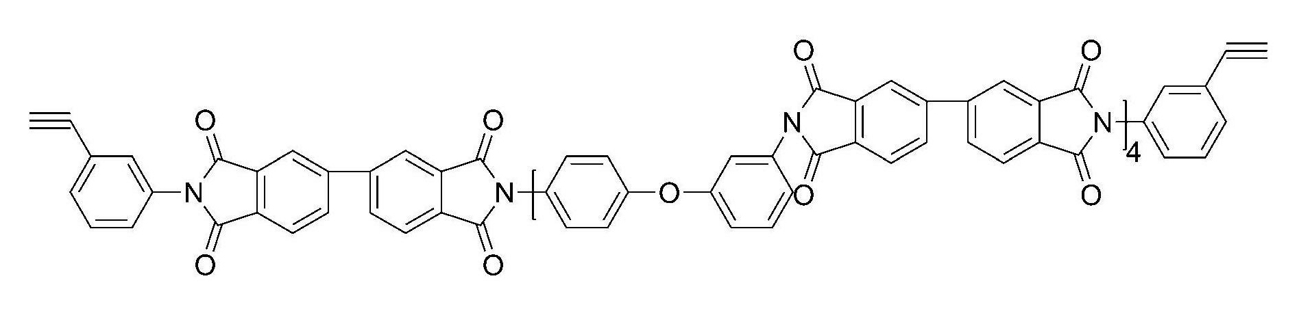 一種乙炔基聚醯亞胺改性氰酸酯膠粘劑及其製備方法