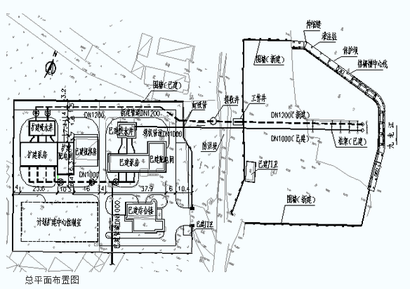 充填井場地總平面布置