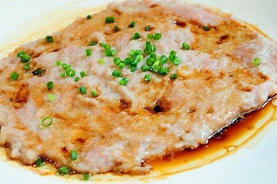 三文魚蒸肉餅