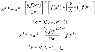 非線性方程組數值解法