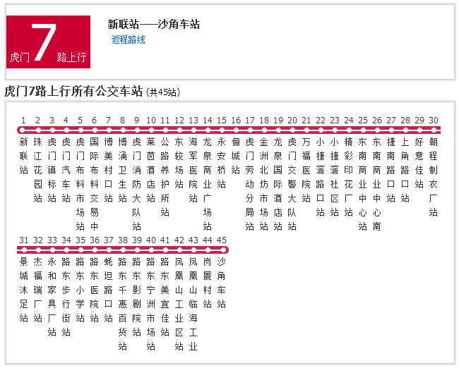 虎門公交7路