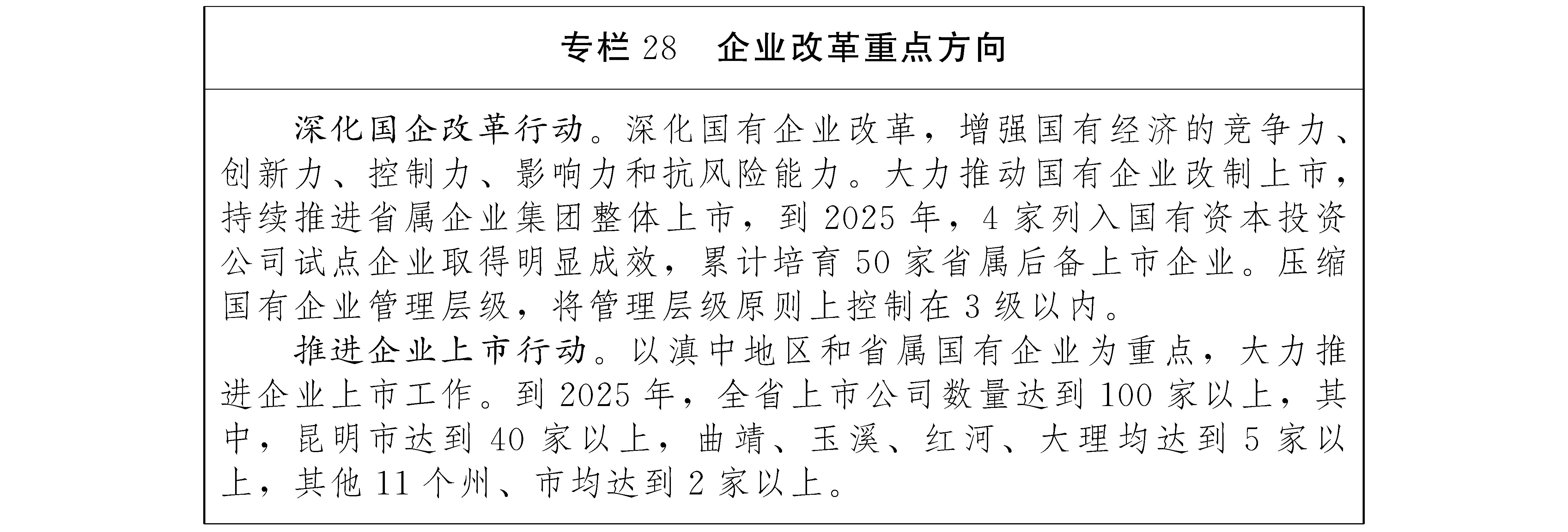 雲南省國民經濟和社會發展第十四個五年規劃和二〇三五年遠景目標綱要