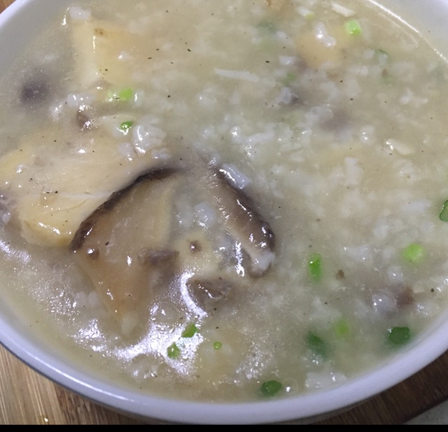 香茹鱈魚粥