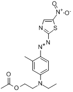 乙酸2-[N-乙基-4-[（5-硝基-2-噻唑基）偶氮]-間甲苯氨基]乙醇酯