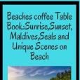 Beaches Coffee Table Book: Sunrise, Sunset, Maldives, Seals and Unique Scenes on Beach