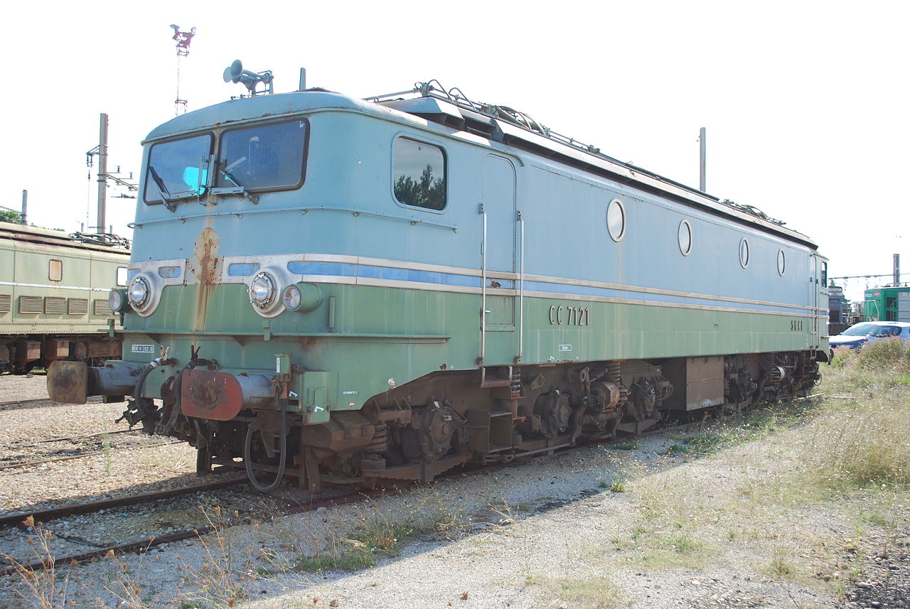 保存在米拉馬斯的CC   7121號機車