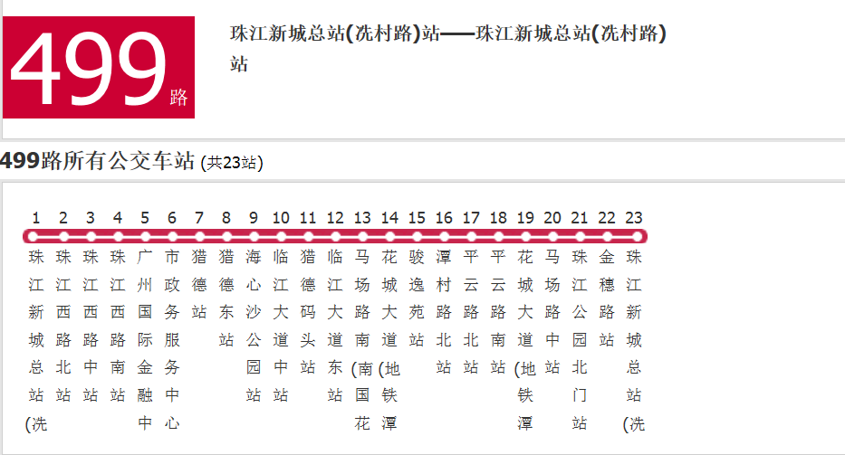 廣州公交499路