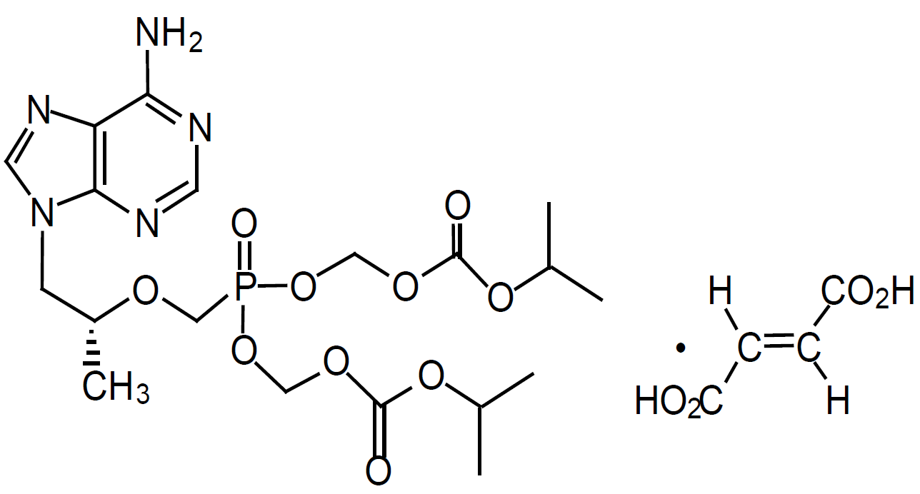 替諾福韋二吡呋酯化學結構式