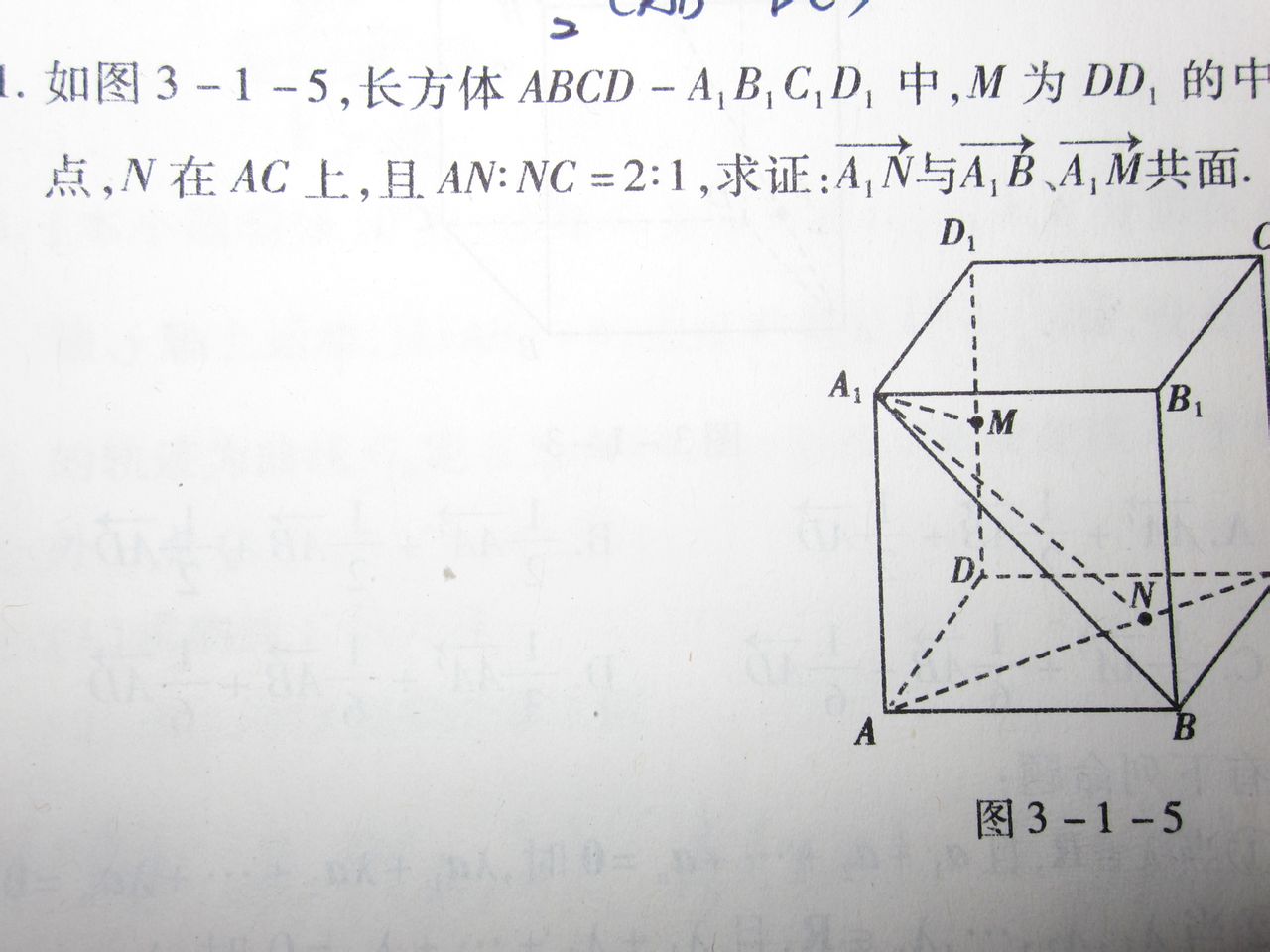 共面向量定理