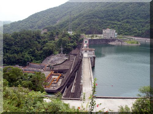 錦江水庫旅遊區俯視圖