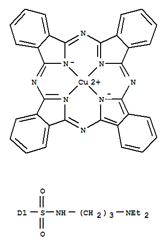 29H,31H-酞菁磺醯胺-N-[3-（二乙氨基）丙基]銅絡合物