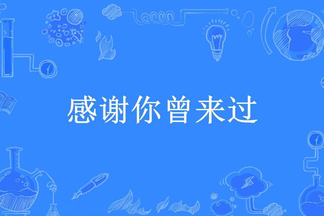 感謝你曾來過(虞柒玖所著小說)