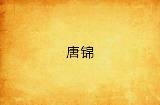 唐錦(一本言情類小說)