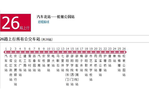 邵陽公交26路