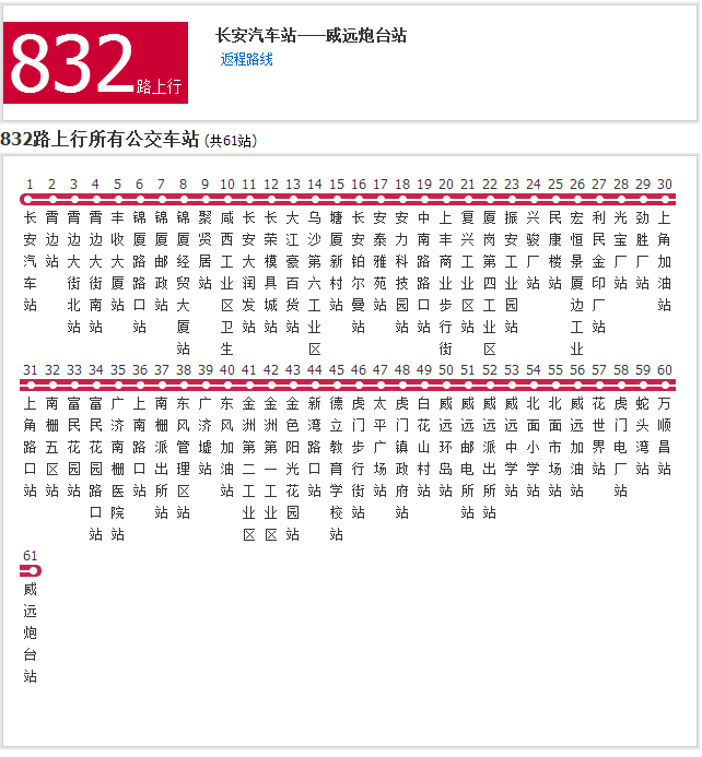 東莞公交832路