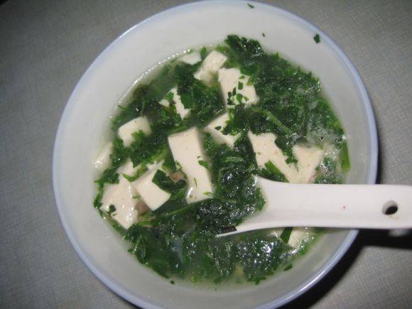 莧菜豆腐雞蛋湯