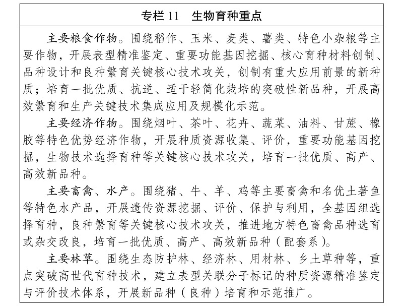 雲南省 “十四五”科技創新規劃