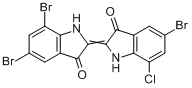 5,7-二溴-2-（5-溴-7-氯-1,3-二氫-3-氧代-2H-吲哚-2-基亞基）-1,2-二氫-3H-吲哚-3-酮