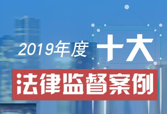 2019年度十大法律監督案例