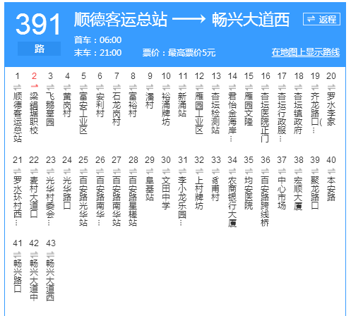 佛山公交391路