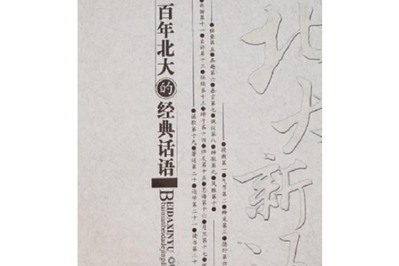 北大新語(2007年中國廣播電視出版社出版的圖書)