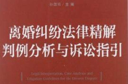 離婚糾紛法律精解判例分析與訴訟指引