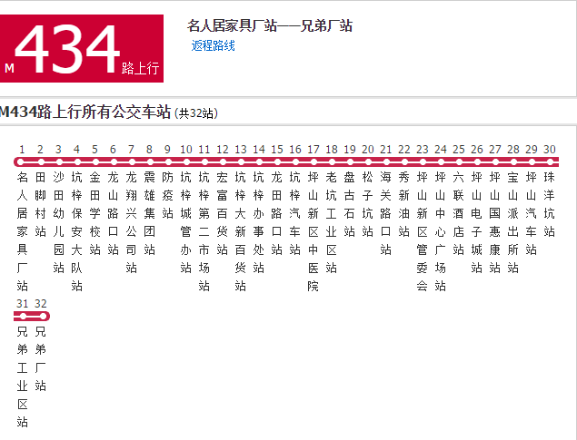 深圳公交M434路