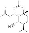 (1S,2S,3R,6S)-3-乙醯氧基-3-甲基-6-（1-甲基乙基）-2-（3-氧代丁基）環己腈