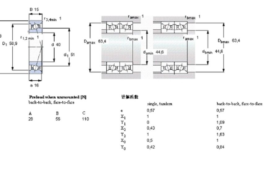 SKF 7008FB/P7軸承