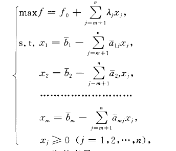 線性規劃的典式