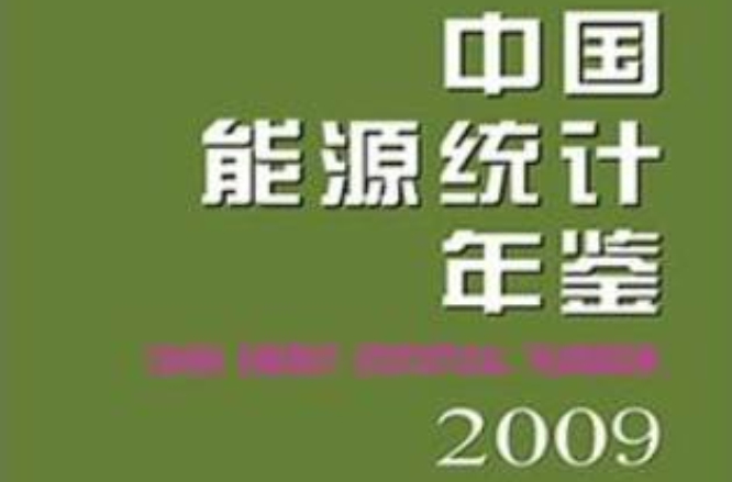 中國能源統計年鑑2009