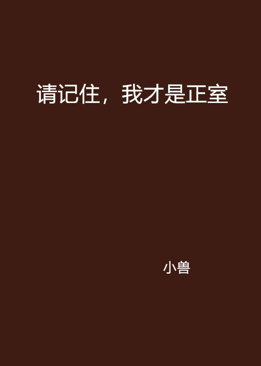 請記住，我才是正室