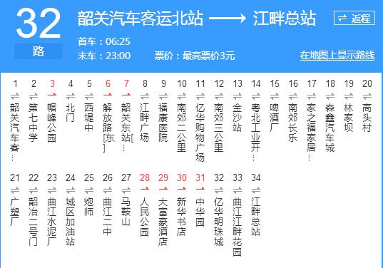 韶關公交32路