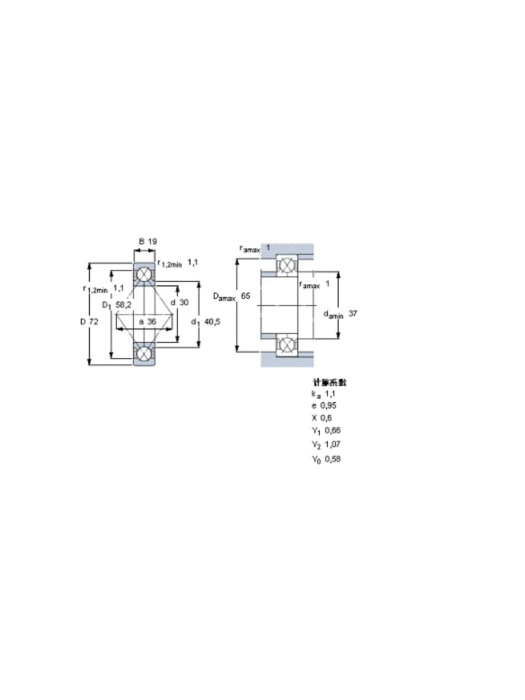 SKF QJ306MA軸承