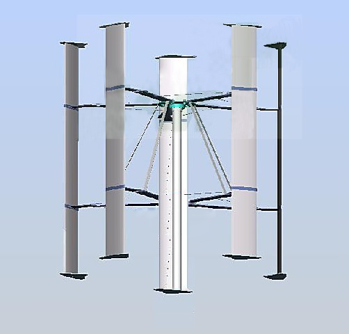 垂直軸自變葉片風輪