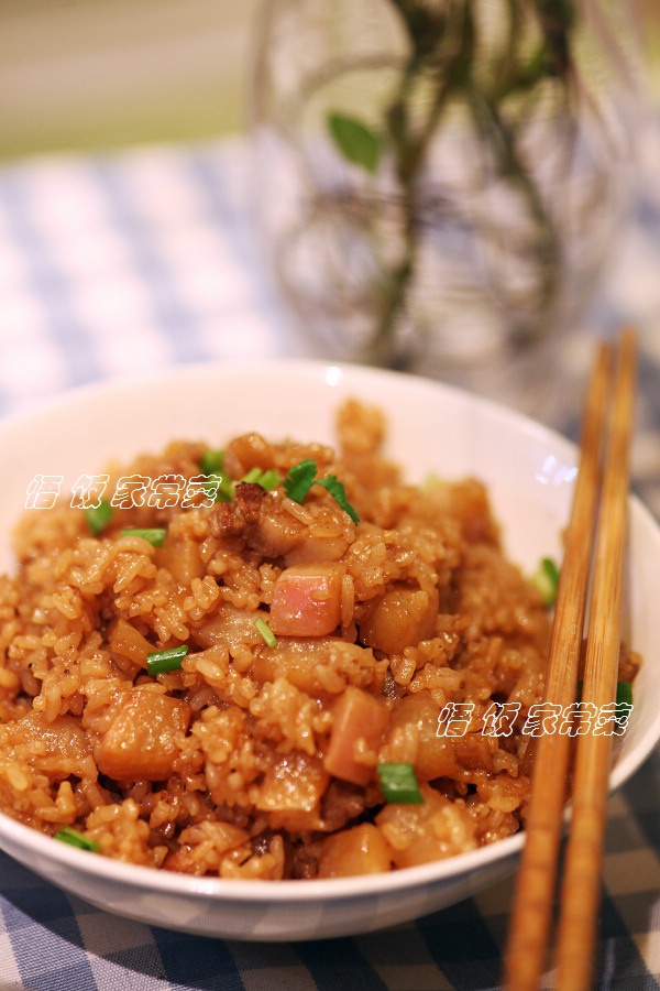 蘿蔔丁肉丁燜米飯