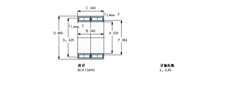 SKF BC4B322216B/HA3VJ212軸承