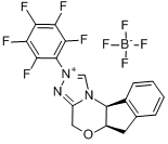 (5AR,10BS)-(+)-5A,10B-二氫-2-（五氟苯基）-4H,6H-茚並[2,1-B][1,2,4]三唑並[4,3-D][1,4]惡唑嗡四氟硼酸