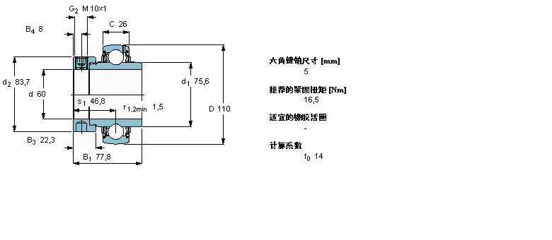 SKF YEL212-2F軸承