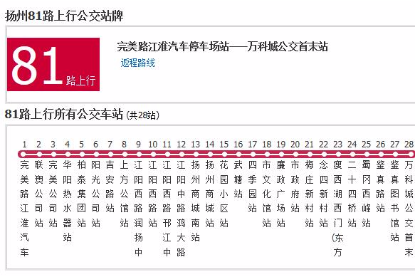 揚州公交81路